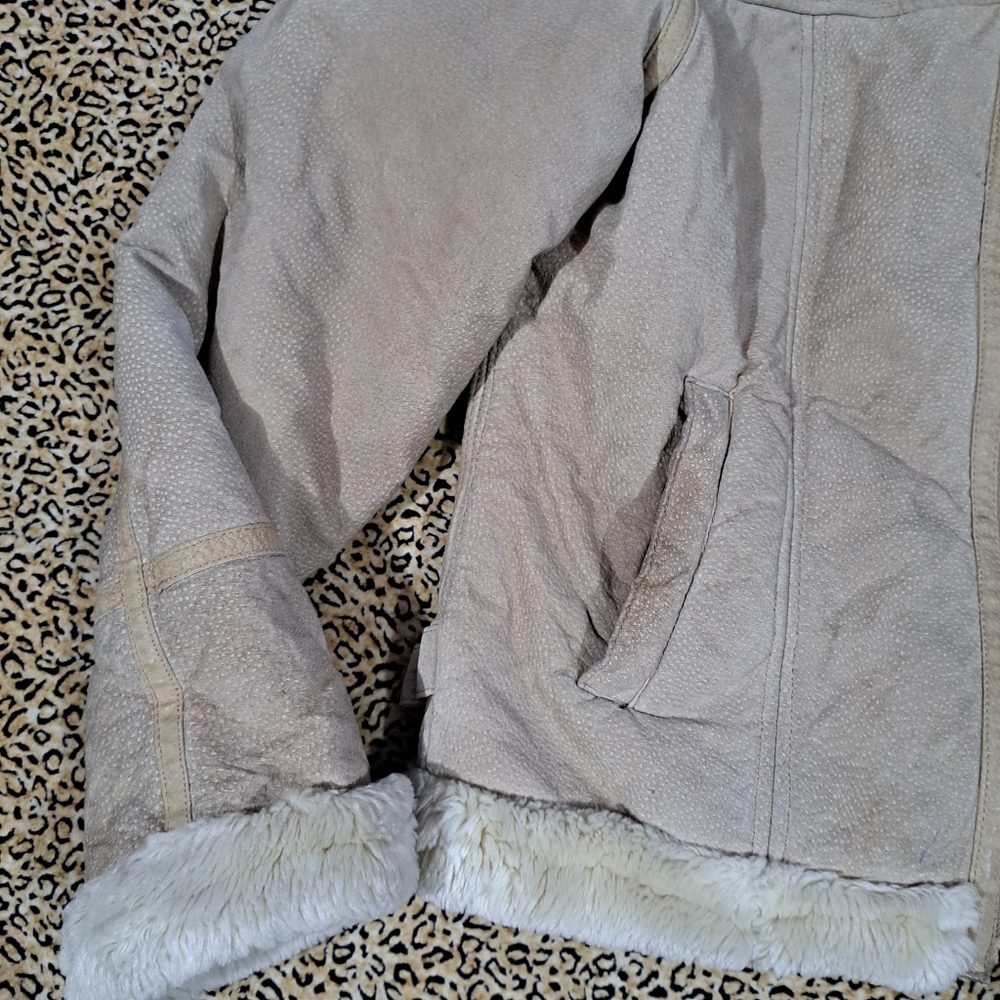 π(Final price) STEVE MADDEN LEATHER WINTER COAT-M - Picture 3 of 13